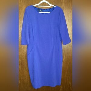 NWT Lafayette 148 New York "Cosmic" Virgin Wool Dress 💜💙